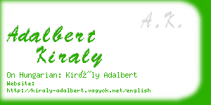 adalbert kiraly business card